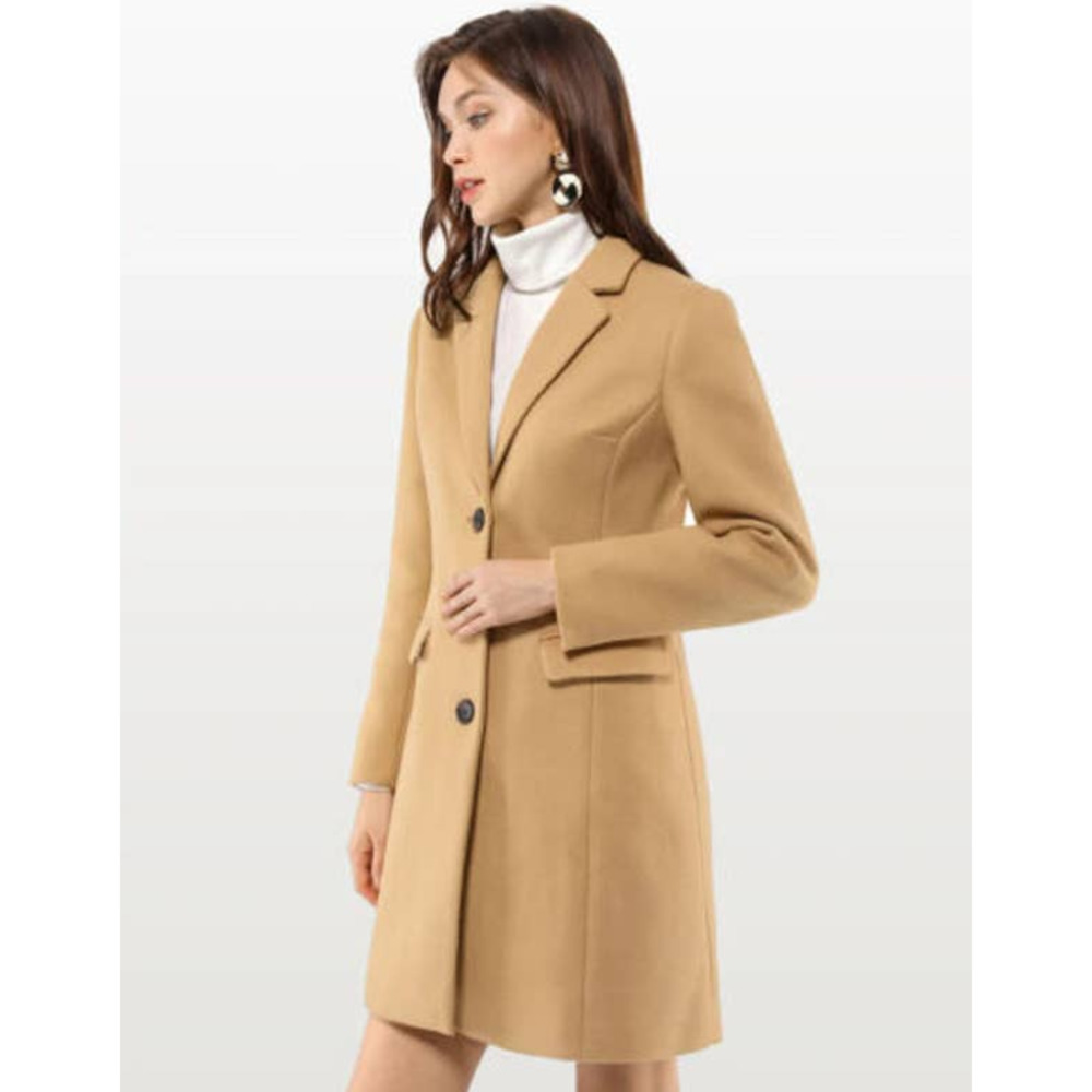 Burberry Trench Coat Nova Check Plaid Collar Cashmere Wool Tan Brown US 8 UK 10